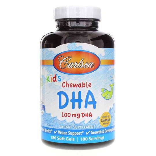 Kids Chewable DHA Omega-3s with Natural Orange Flavor, CL